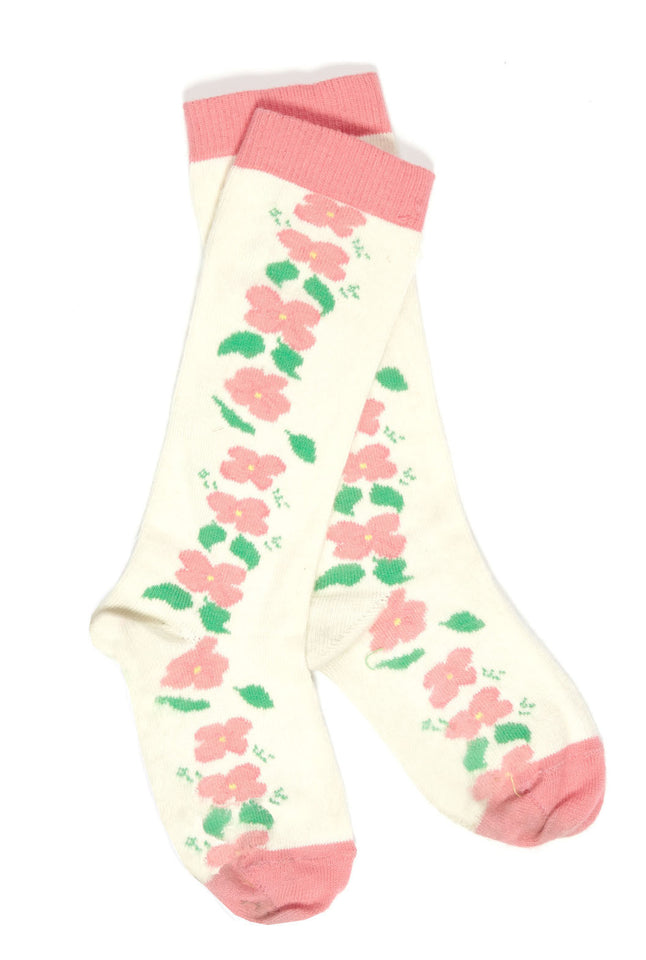 Children's Socks - Cream Floral - Palava