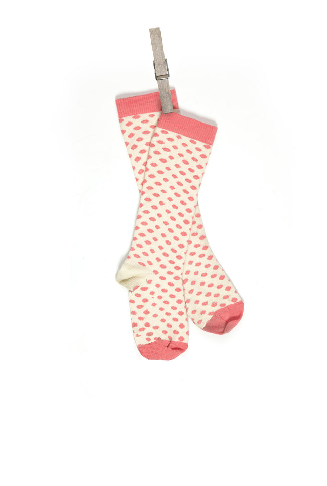 Children's Socks - Pink Floral Dot - Palava