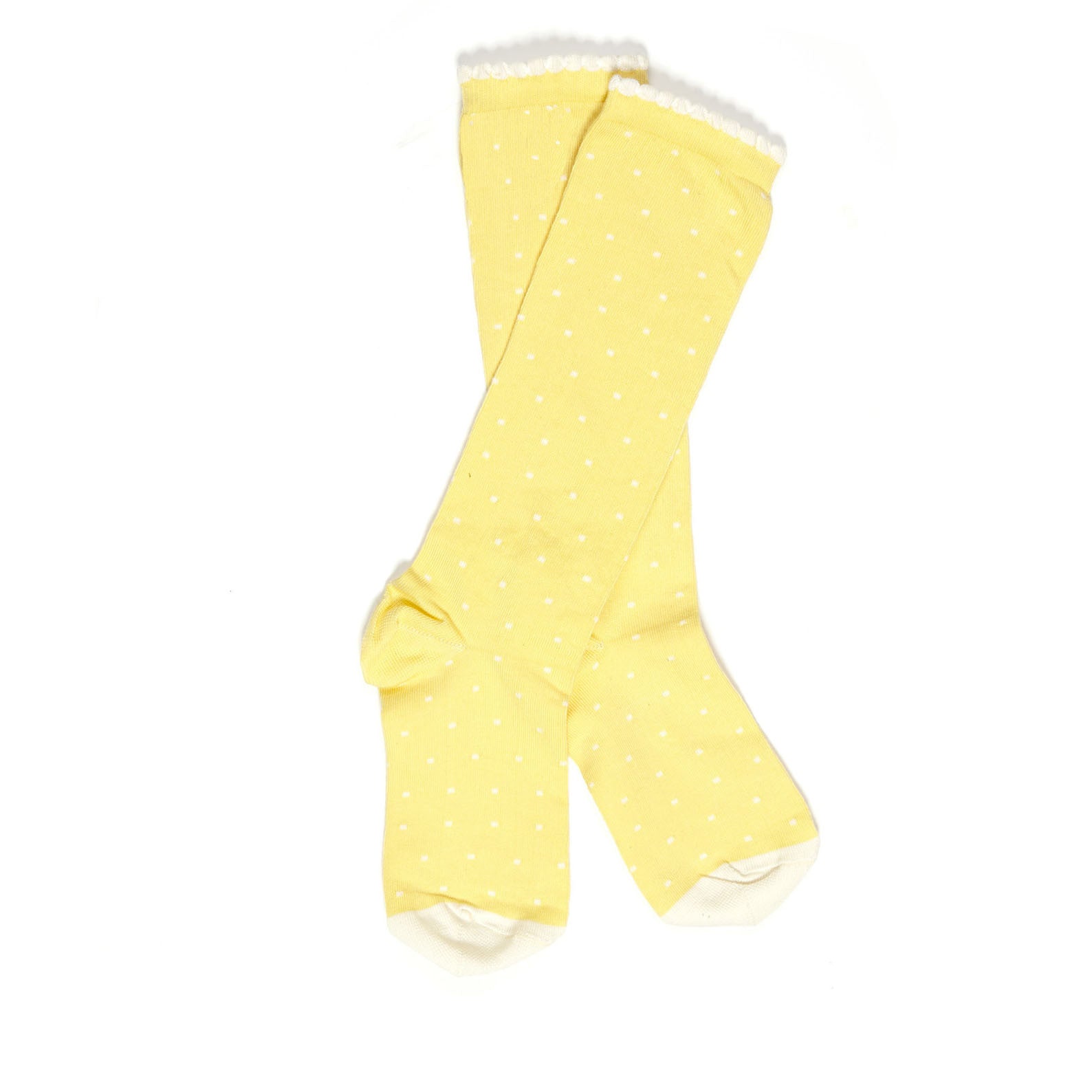 Children's Socks - Lemon Polka Dot - Palava