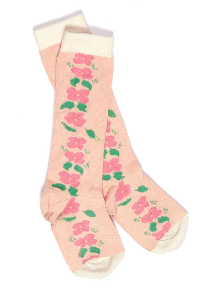 Children's Socks - Peach Floral - Palava