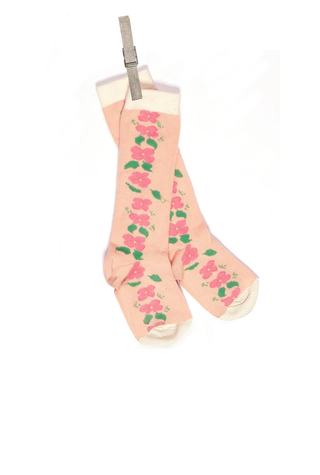 Children's Socks - Peach Floral - Palava