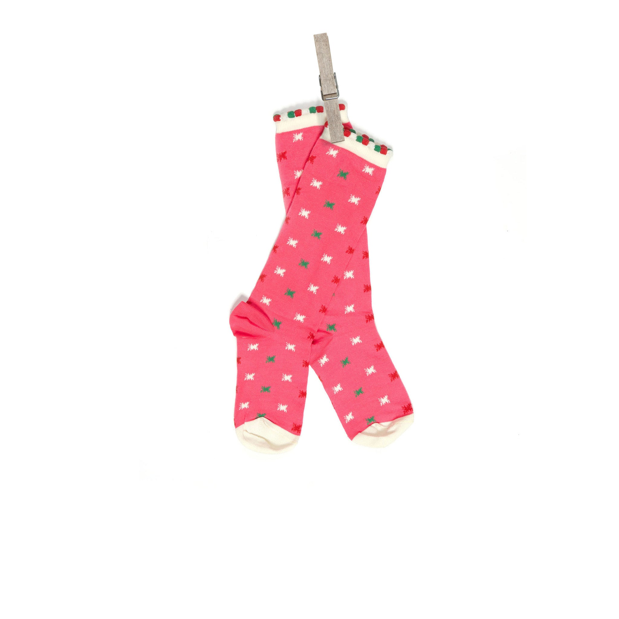 Pink Neon Star Children's Knee-High Socks | Palava UK