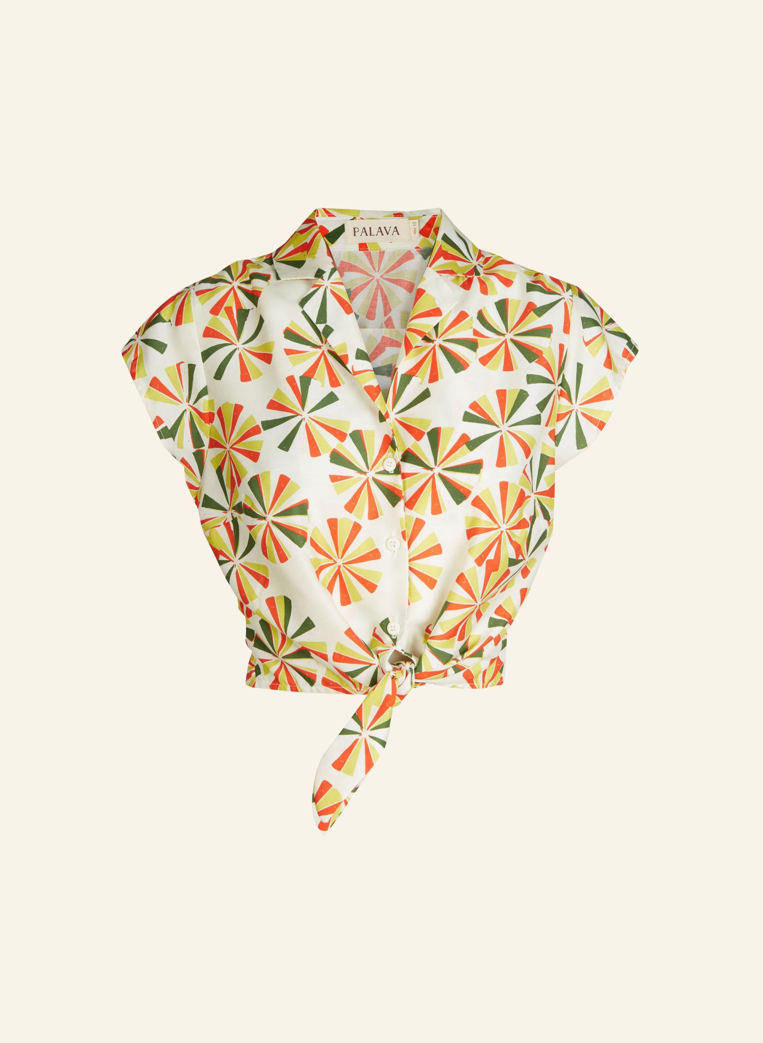 Peggy - Tencel Ivory Spirals Top