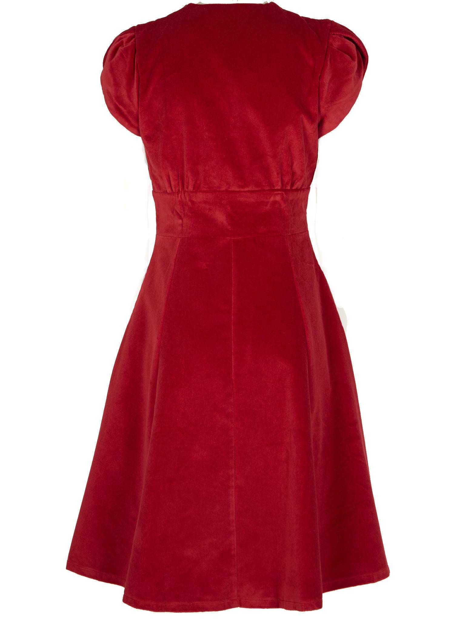 Rita - Claret Velvet Dress