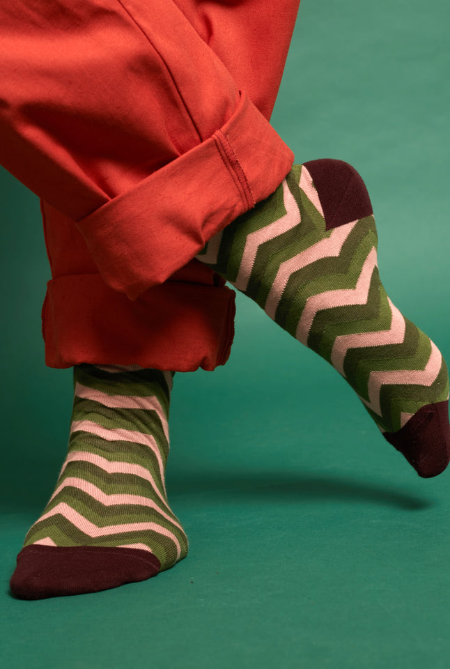 Knee High Socks - Green Electric