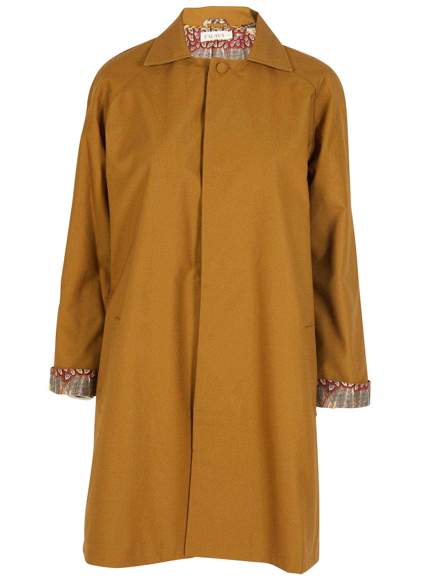 Trenchcoat - Toffee | Ruffled Feathers Print