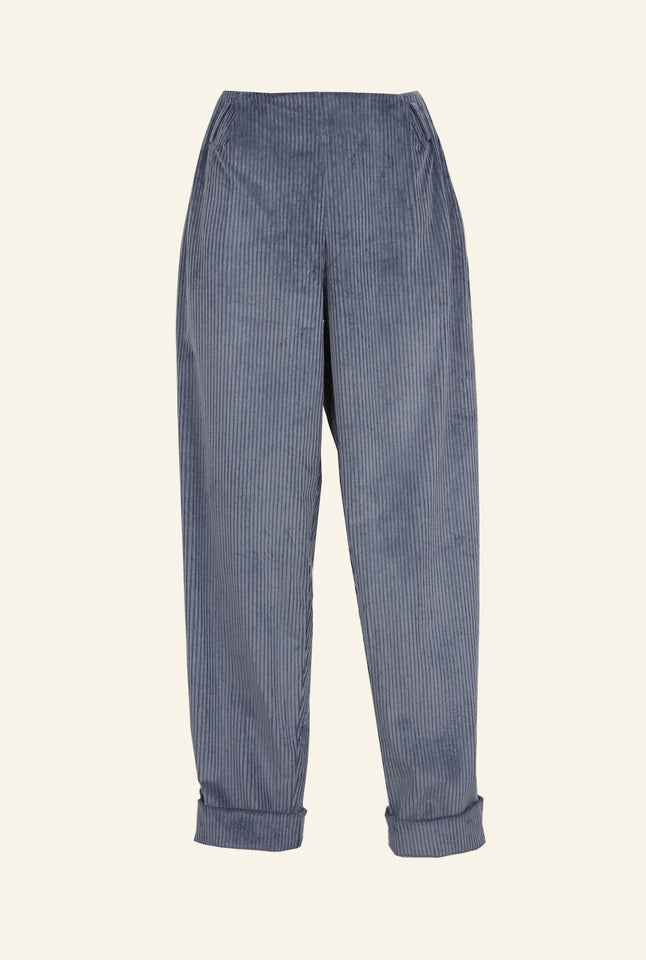 Wilma - Chalk Blue Corduroy Trousers