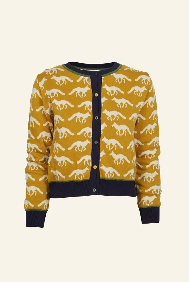 Vera - Mustard Fox Jacquard - Sizes 2XL & 3XL