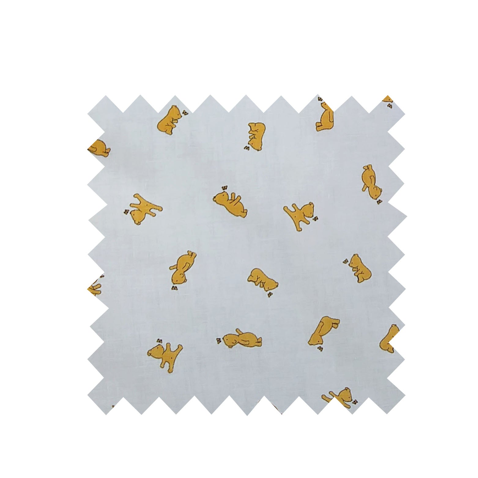 Remnant - 156cm x 100cm - Little Yellow Bear Fabric - Cotton
