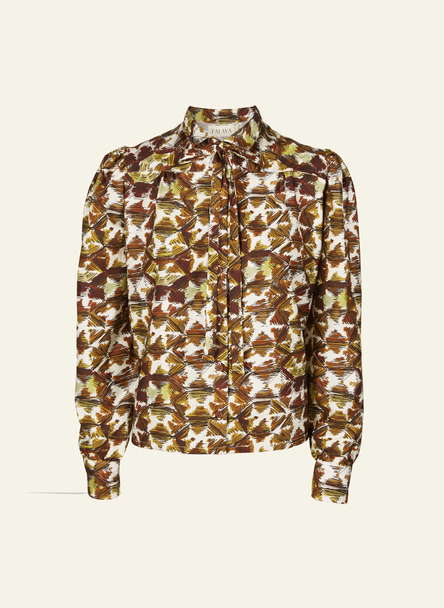 Anna - Rust Tortoiseshell Blouse