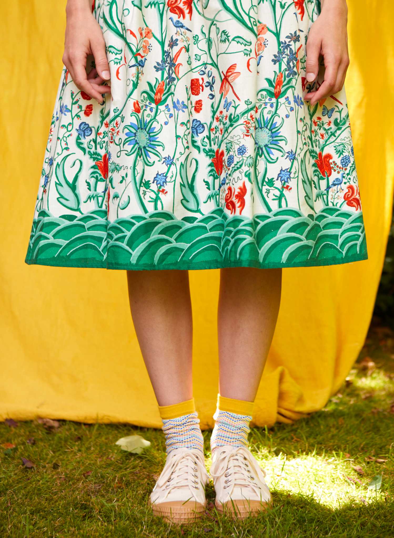 Archive Sale - Size 10 - Beatrice Cap - Ivory Tapestry Dress