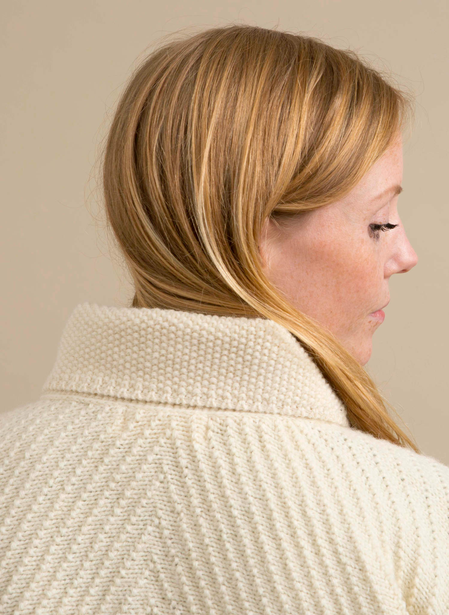 Betty - Heritage Knitwear Cream Cardigan - 100% British Wool