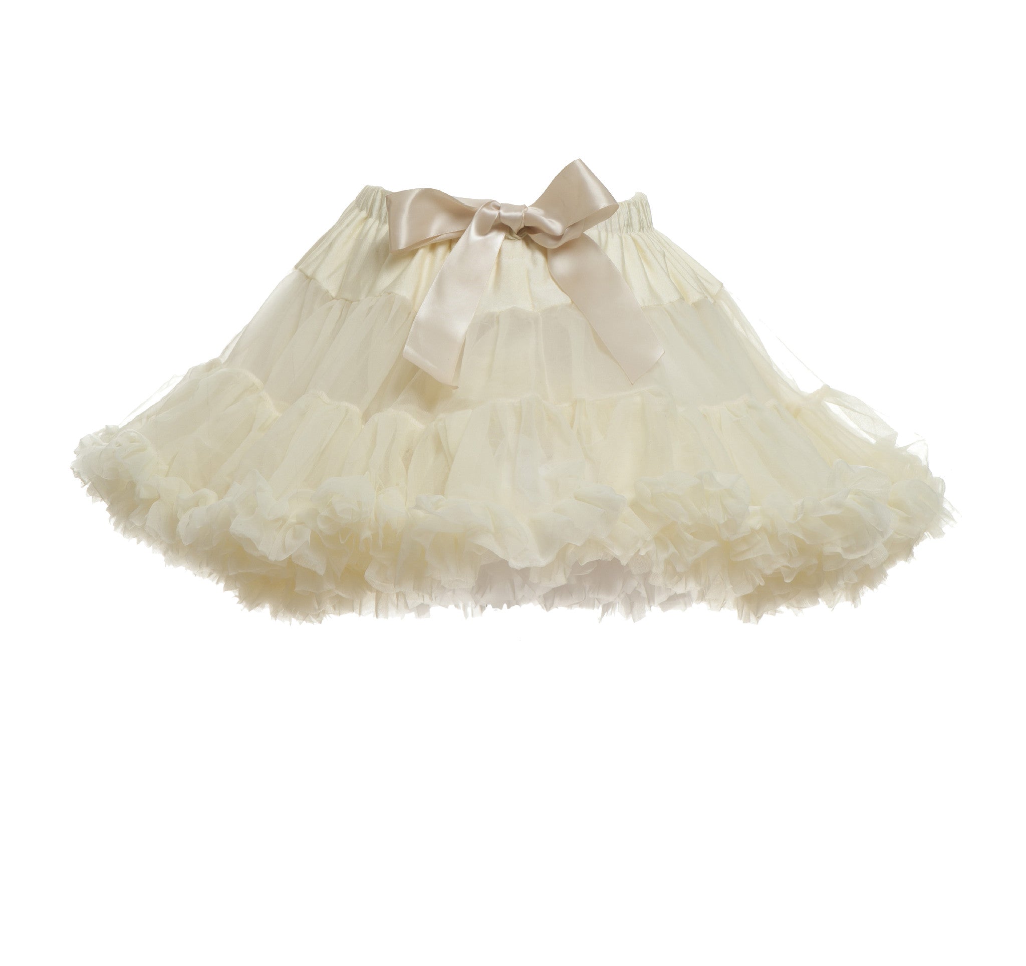 Children's Cream Party Petticoat with Ribbon | Palava