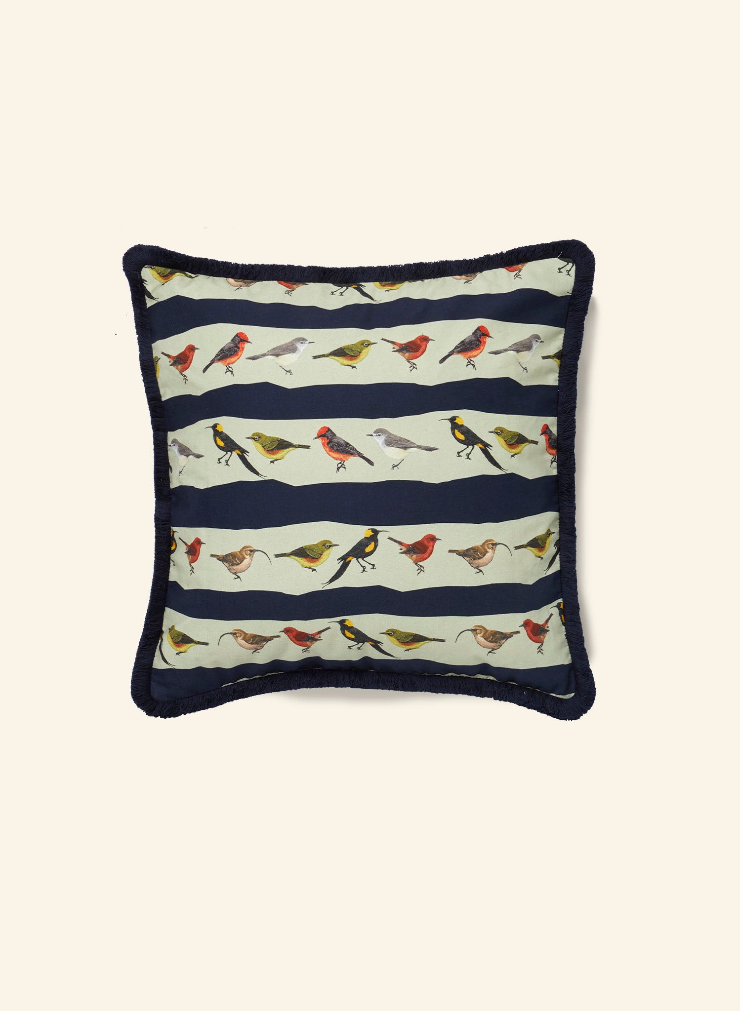 Cushion Cover - Navy Lost Birds