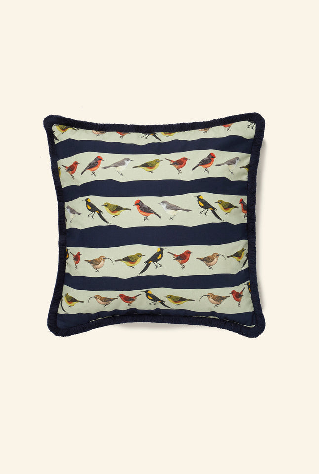 Cushion Cover - Navy Lost Birds