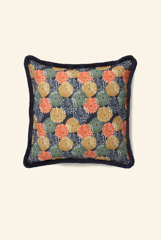 Cushion Cover - Navy Pinecones