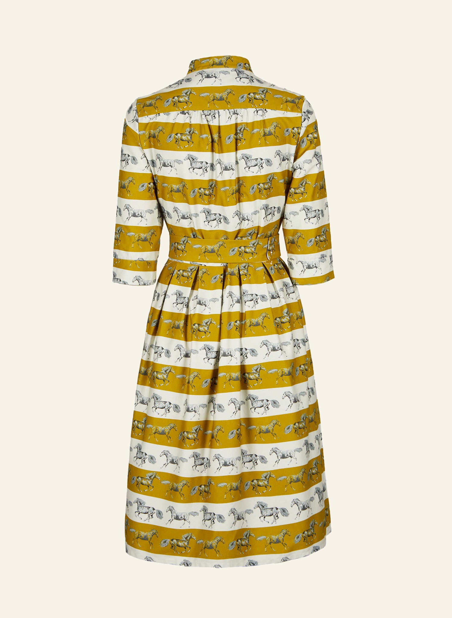 PRE LOVED - Cynthia - Mustard Horses Dress
