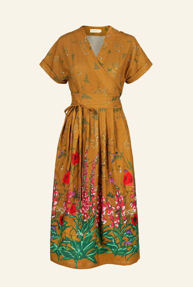 Esme - Mustard Wildflower Dress