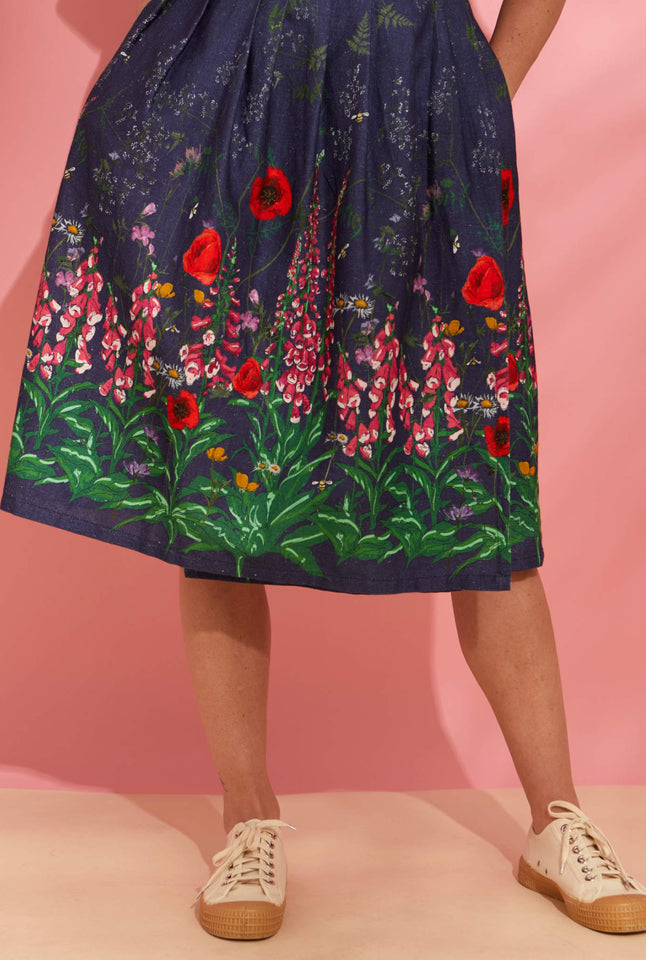 Esme - Indigo Wildflower Dress