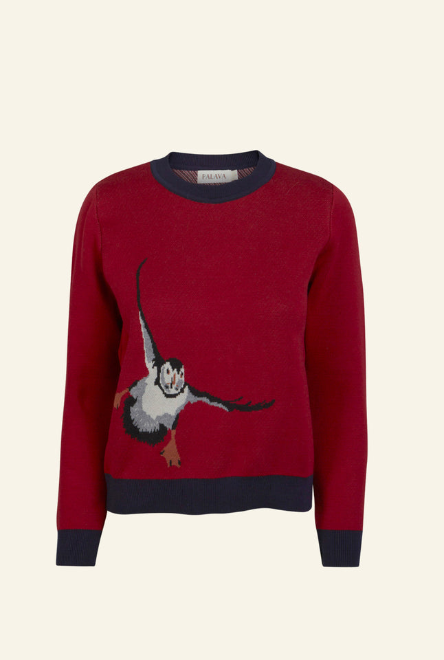 Esther Long - Red Puffin Jumper