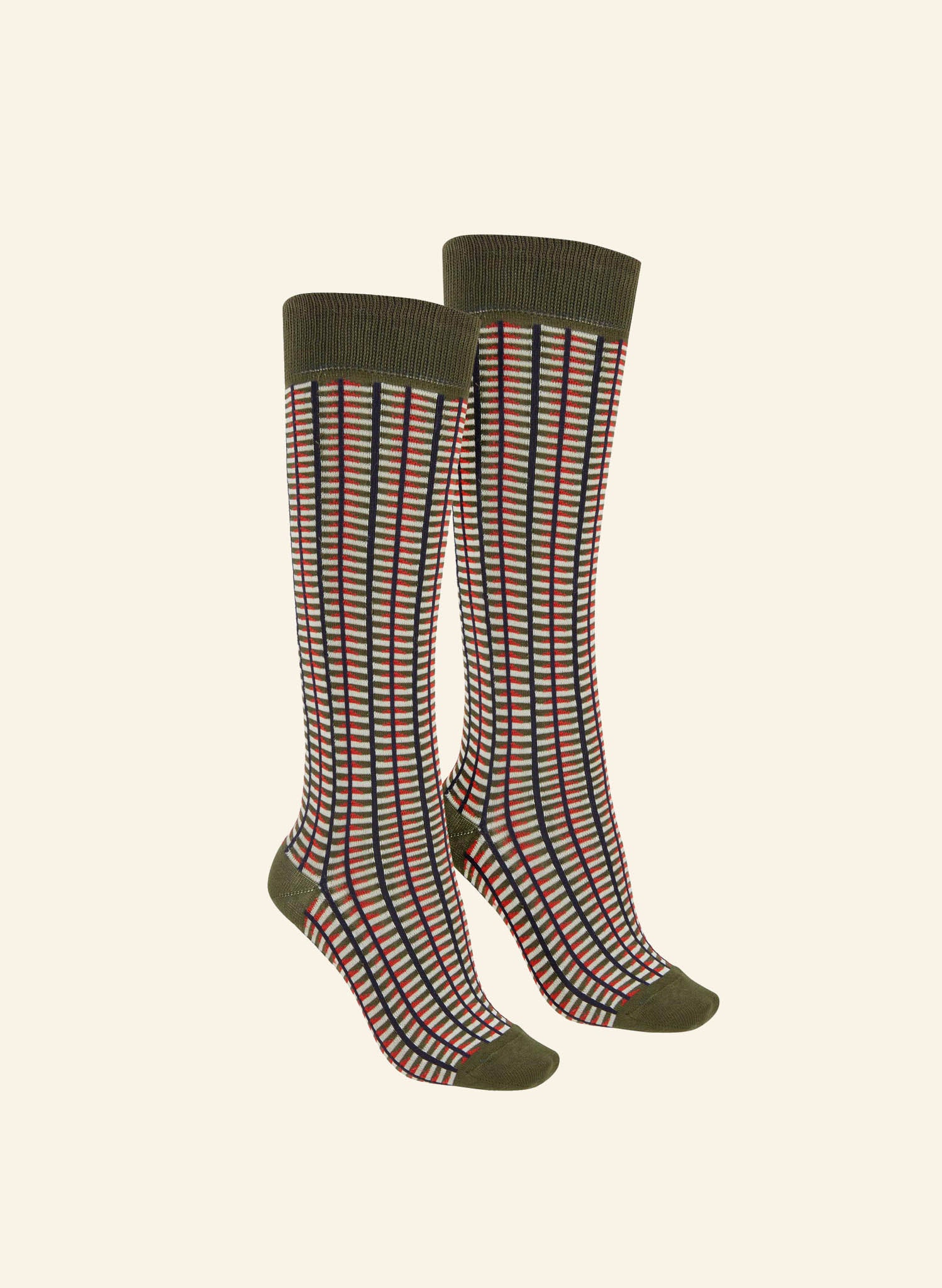 Knee High Socks - Green Barbican - Cotton