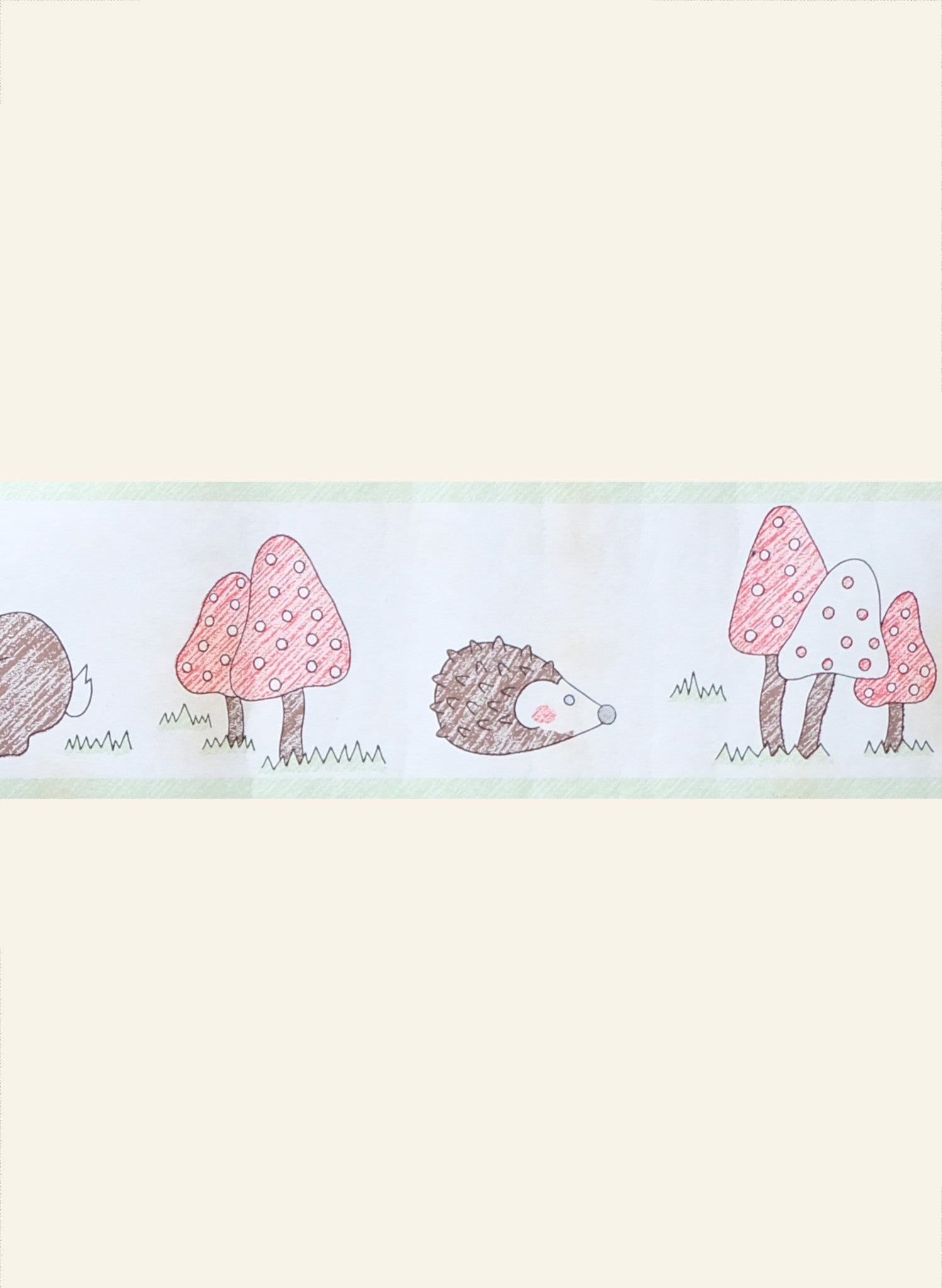 Poppy - Small Mole and Hedgehog - Wallpaper Border - 10m