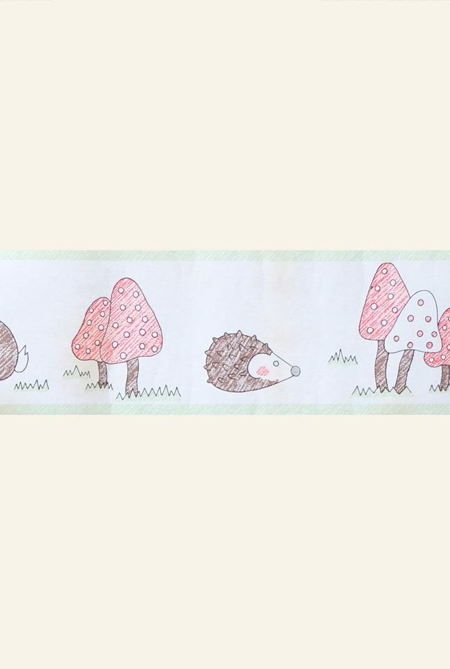 Poppy - Small Mole and Hedgehog - Wallpaper Border - 10m
