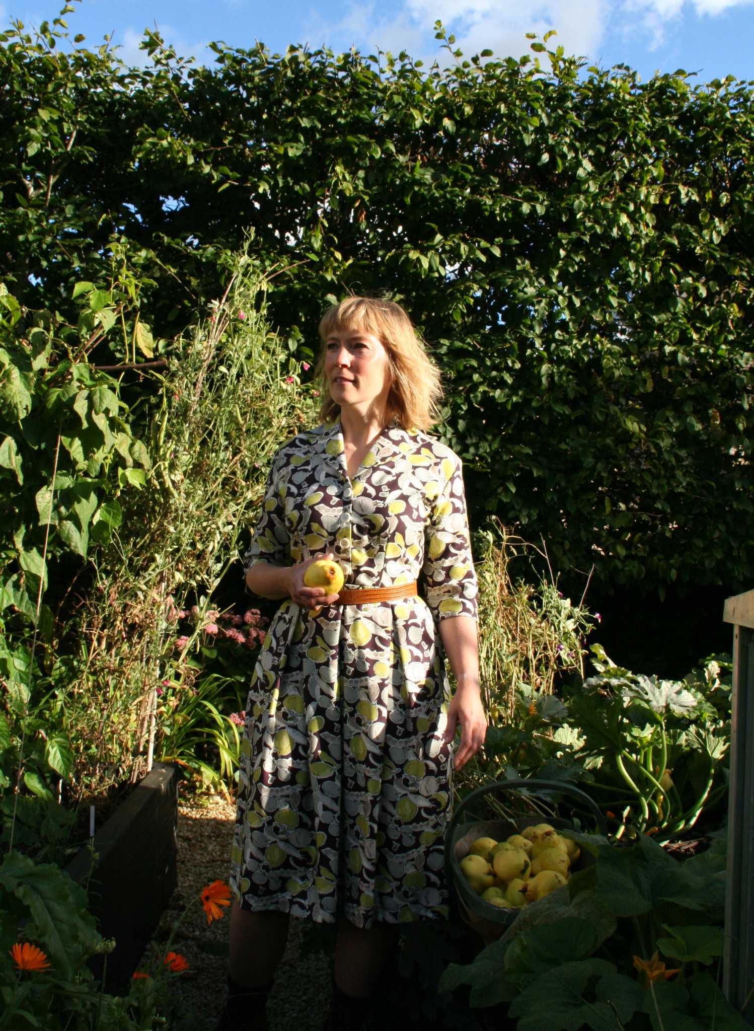 Ida - Blackcurrant Homegrown Dress