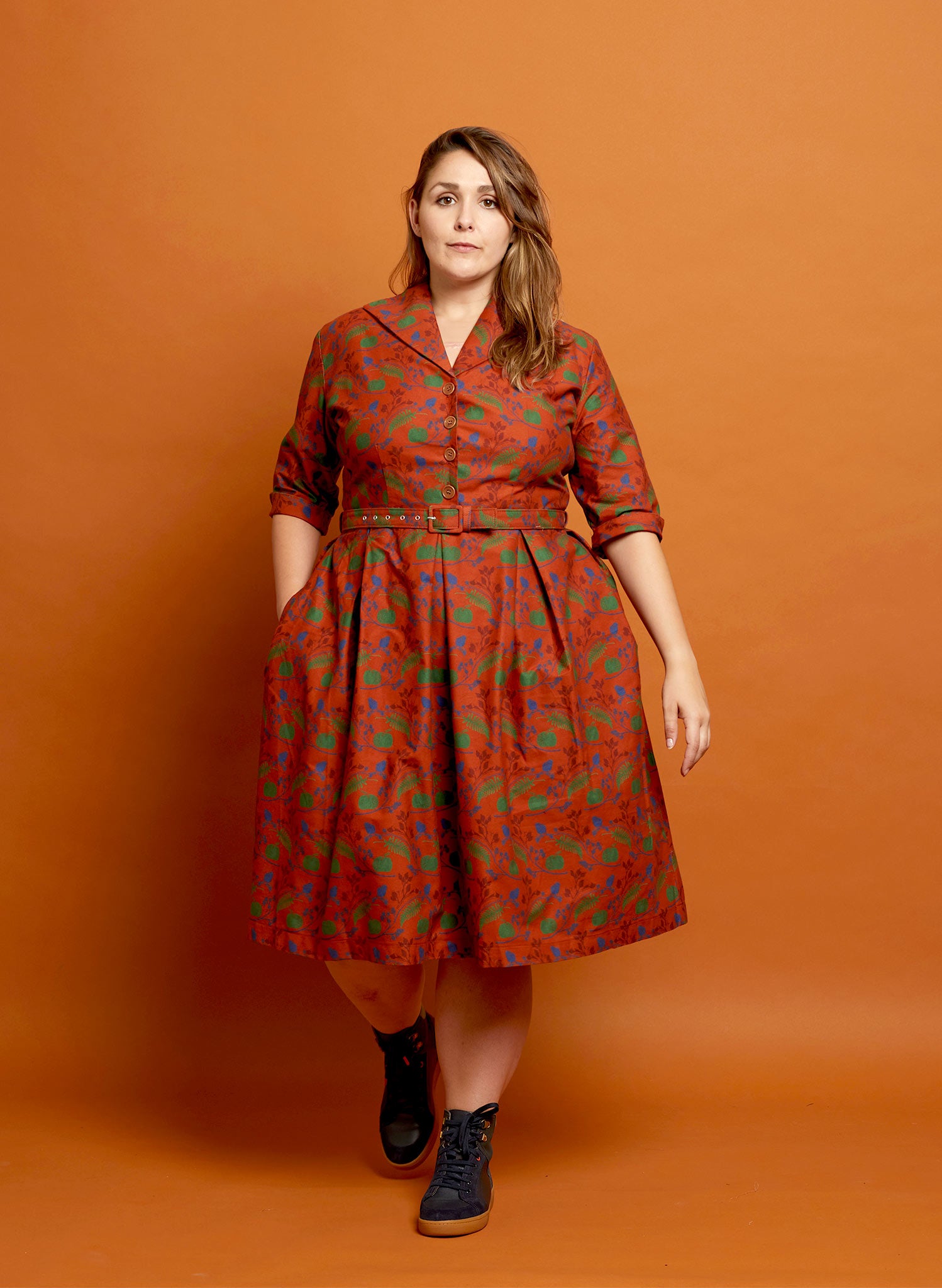 Ida - Rust Hedgerow Dress