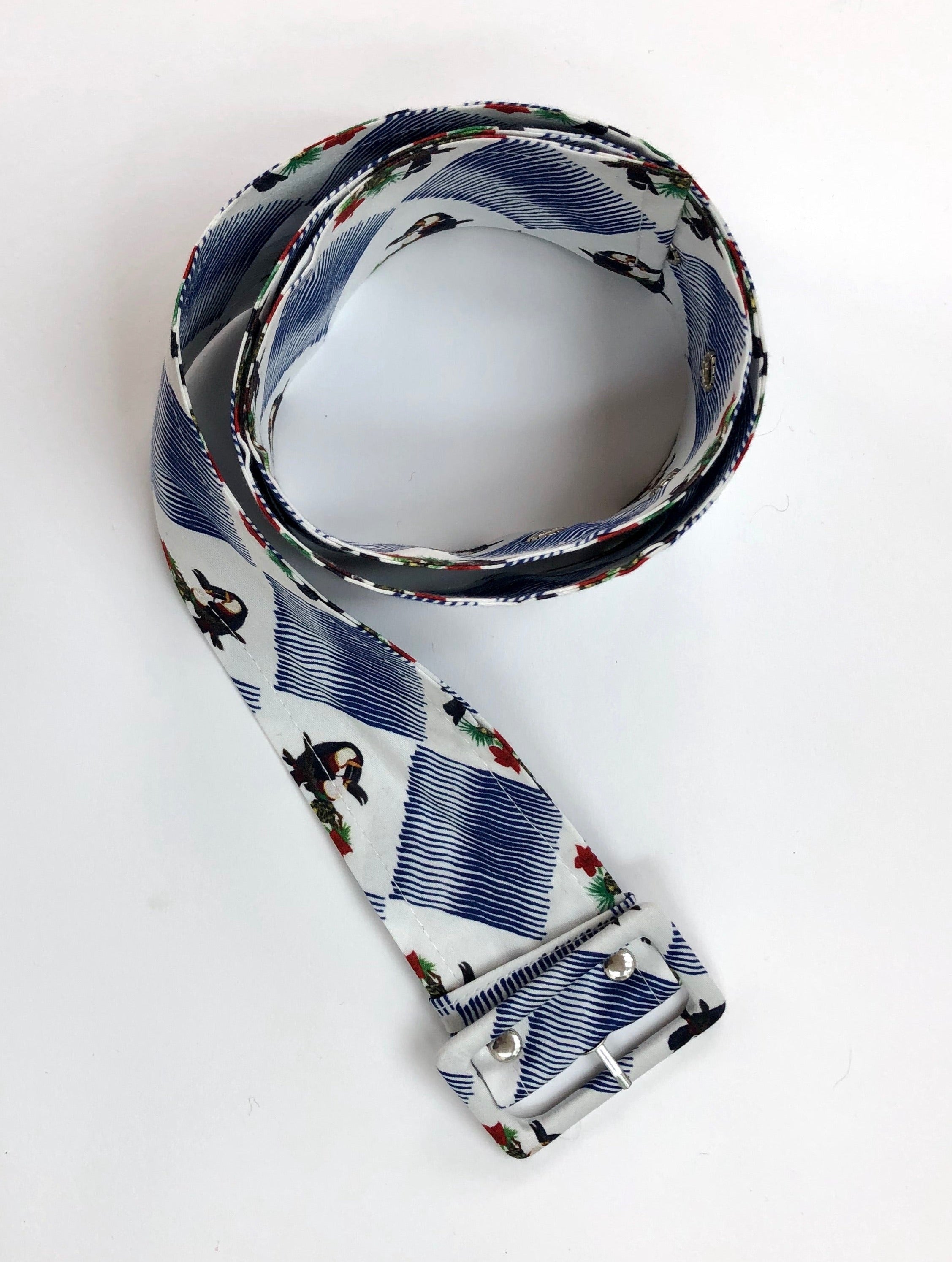 Archive Sale - Buckle belt - Toucan squares