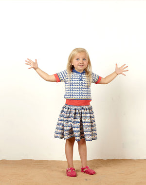 Jenny - Royal Blue Diver Rows - Palava
