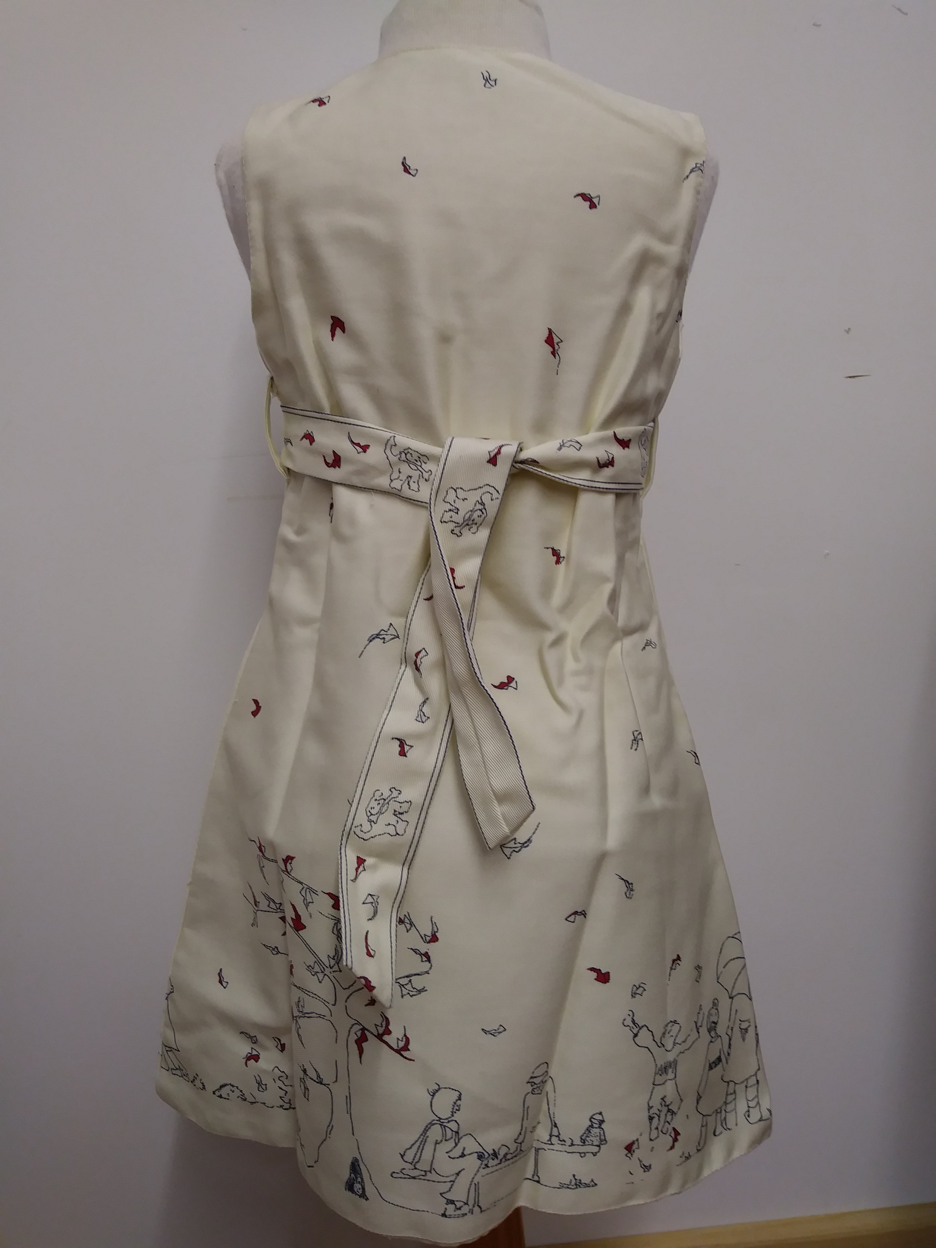 Archive Sale - Age 2-3- Junko dress - Aunt Eva cream