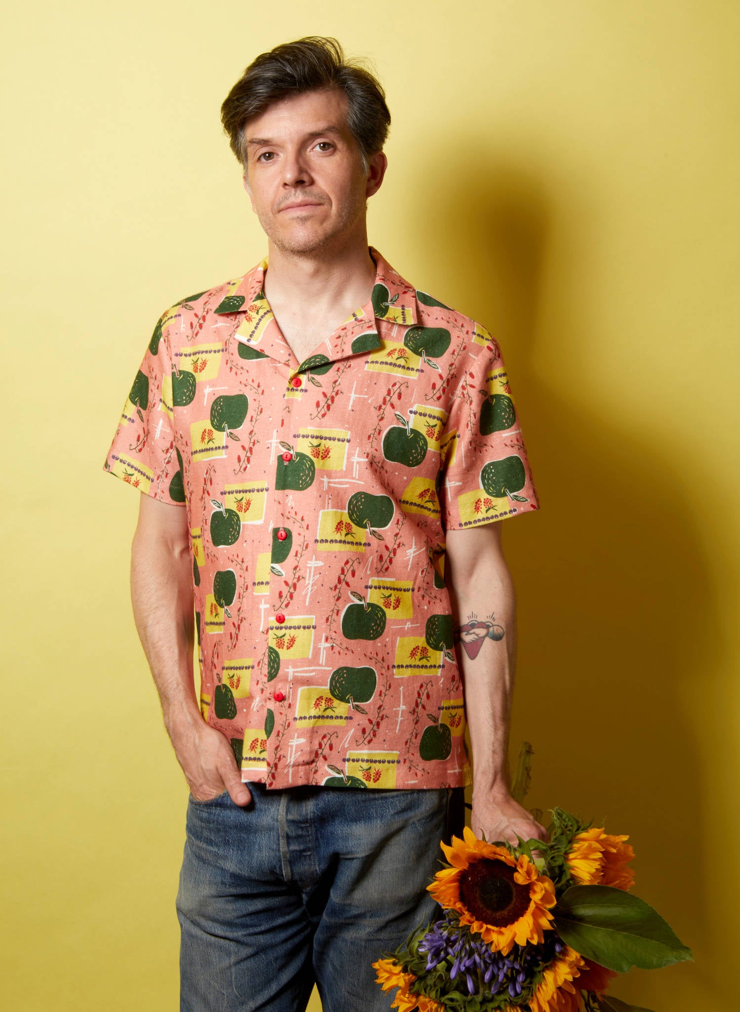 Archive Sale - Size S - Kit - Pink Apples Shirt