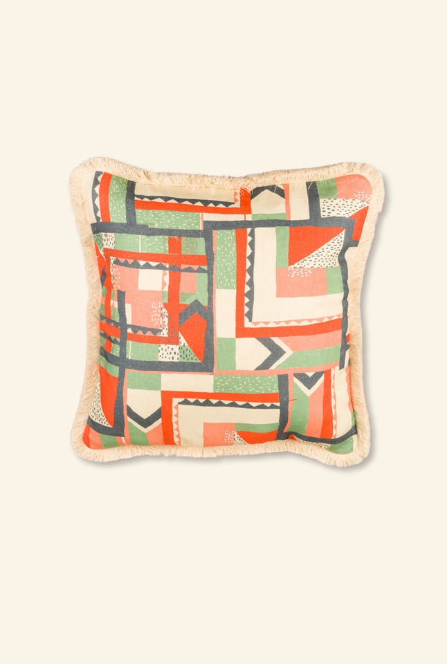 Large Cushion Cover - Mint High Wire