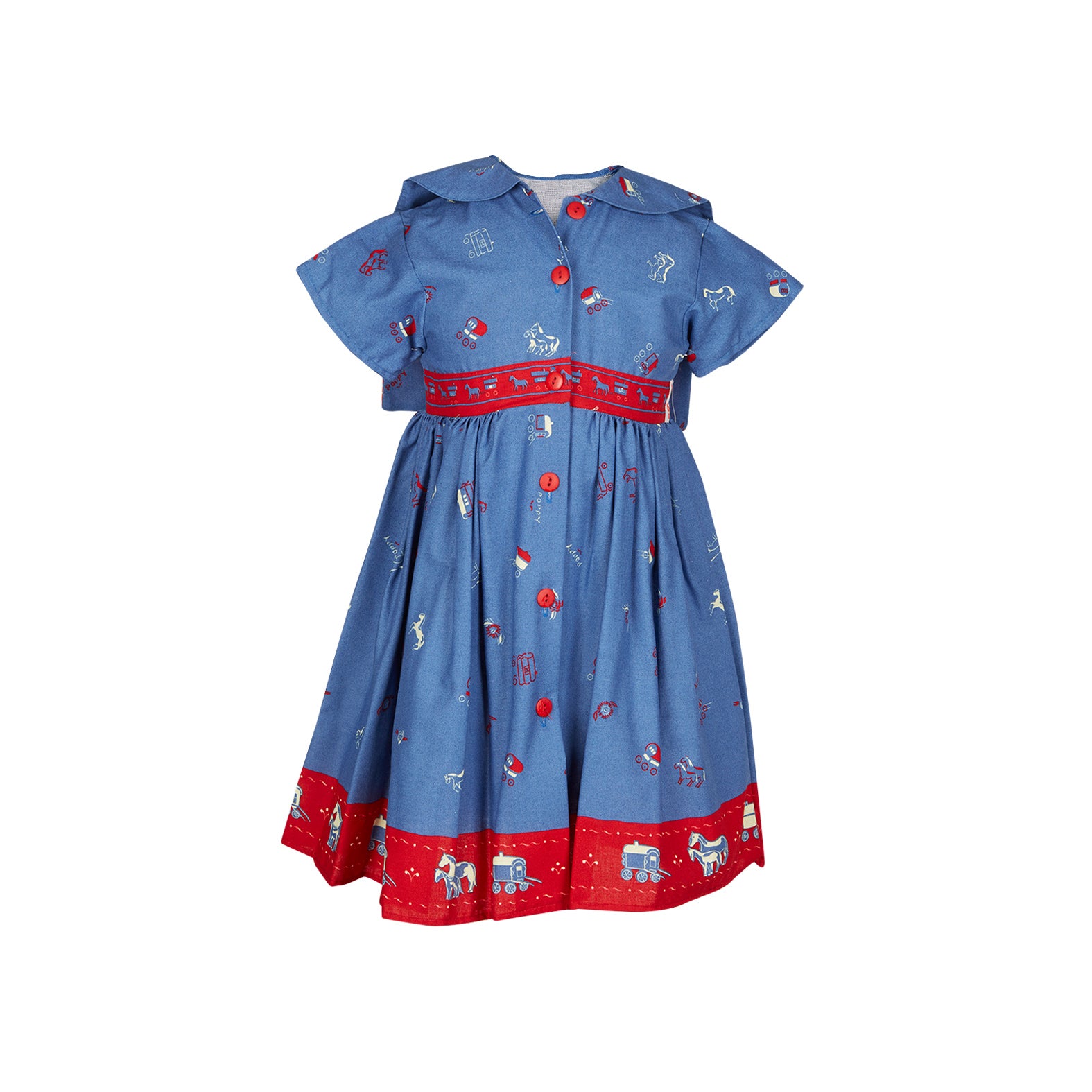 Archive Sale - Laura Dress - Royal Blue Gypsy Caravan