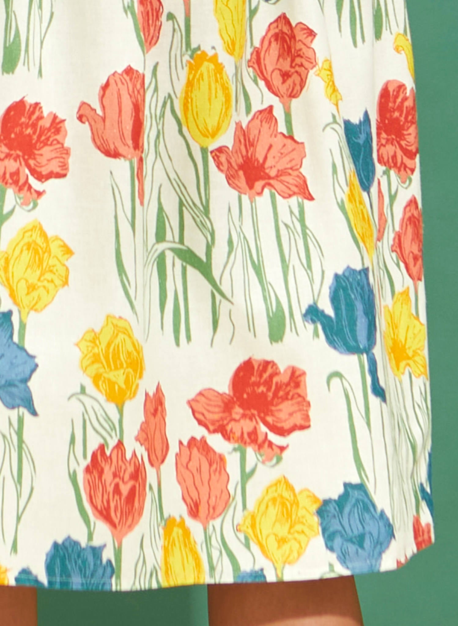 Louise - Ivory Tulips Dress