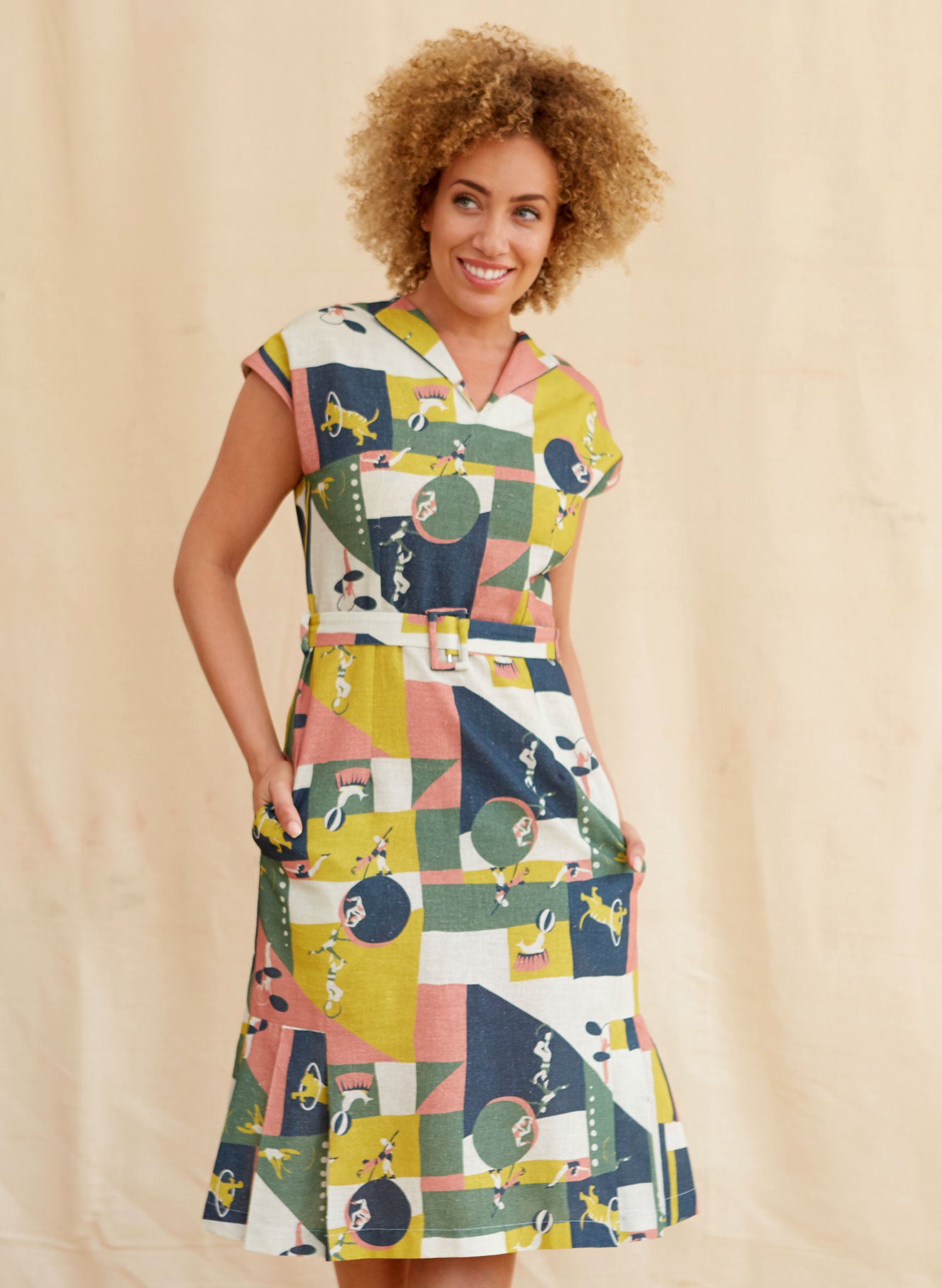Archive Sale - Size 06 - Margo - Topsy Turvy | Cotton - Linen Blend