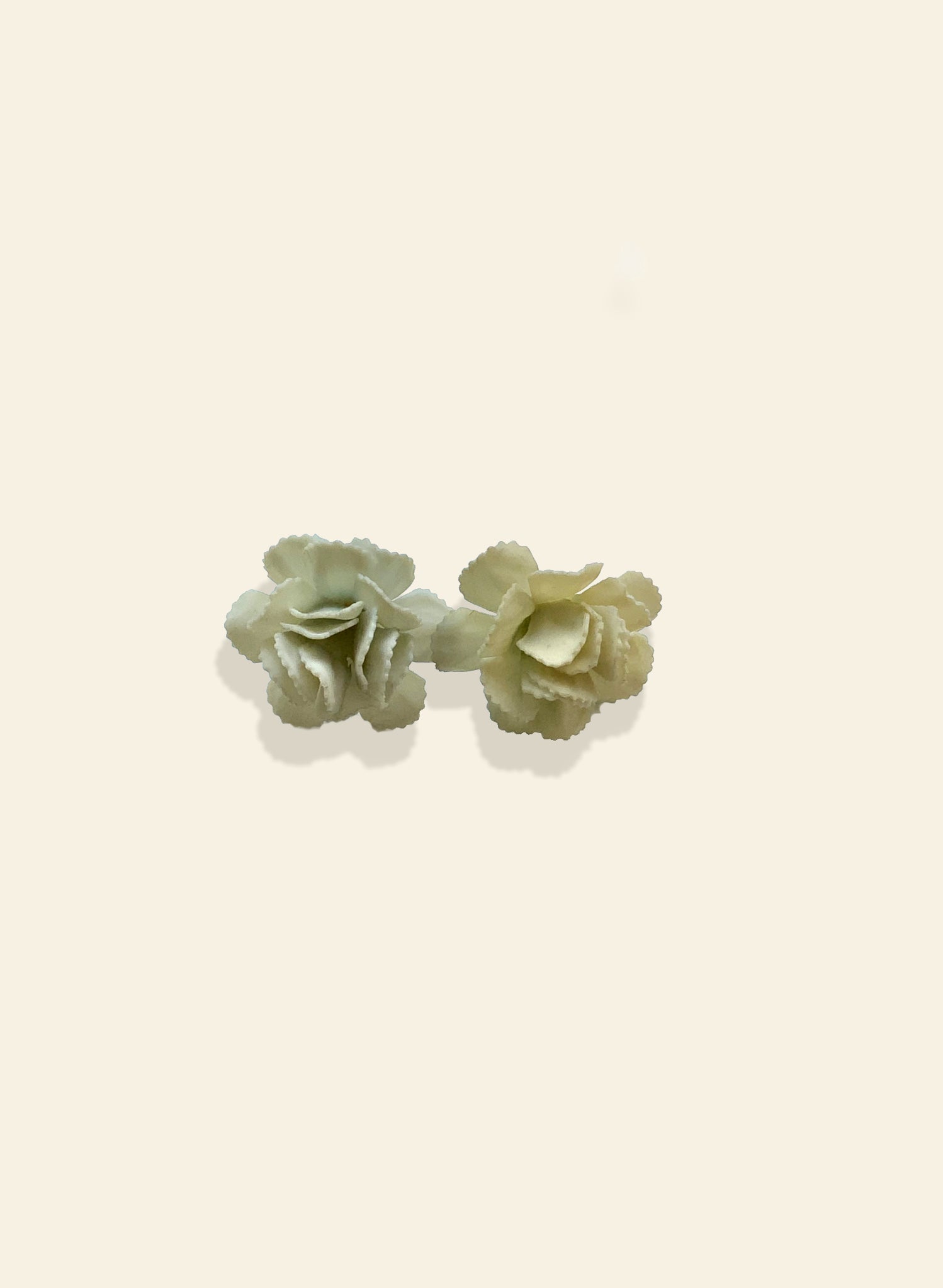 Vintage Palava - Mint Floral Earrings