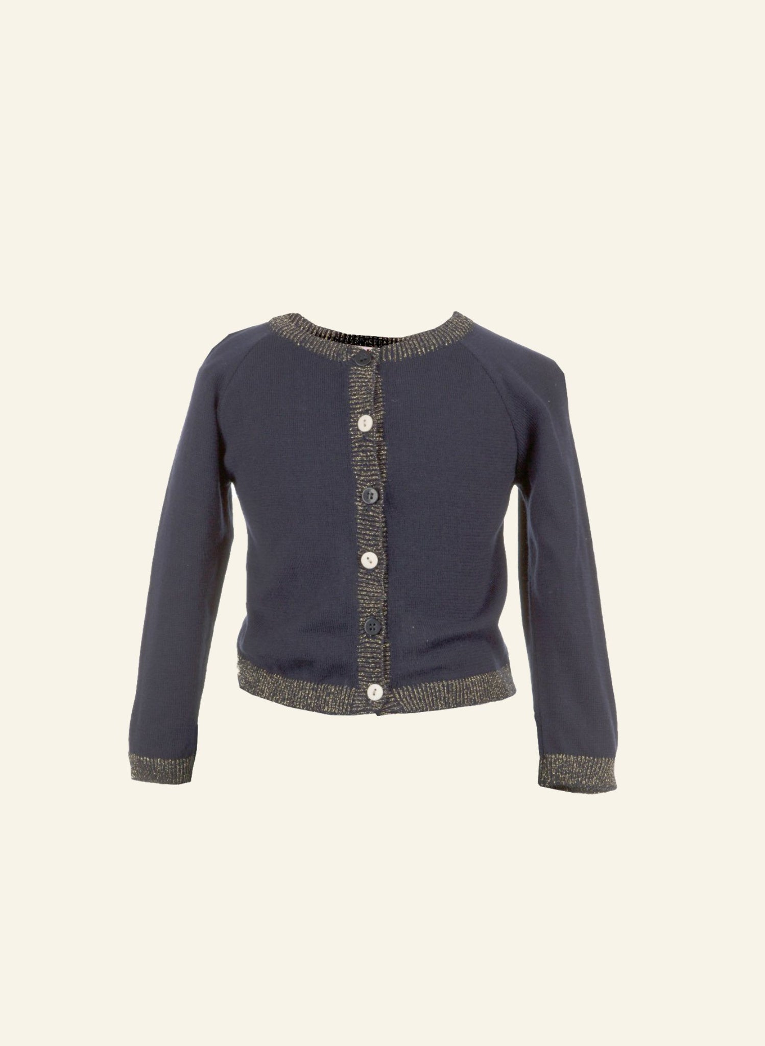 Children's Classic Party Cardigan in Sparkly Navy | Palava