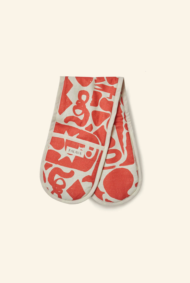 Oven Gloves - Red Cave