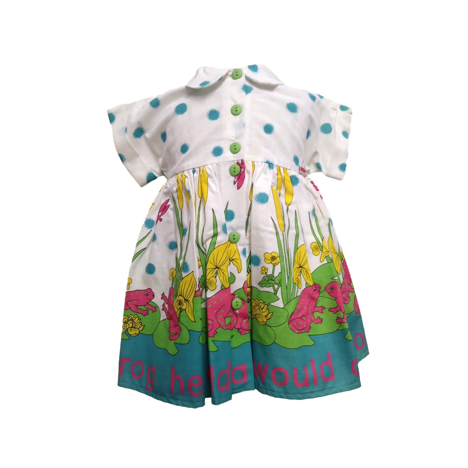 Archive Poppy - Baby Dress and Pants - Pastel Frog