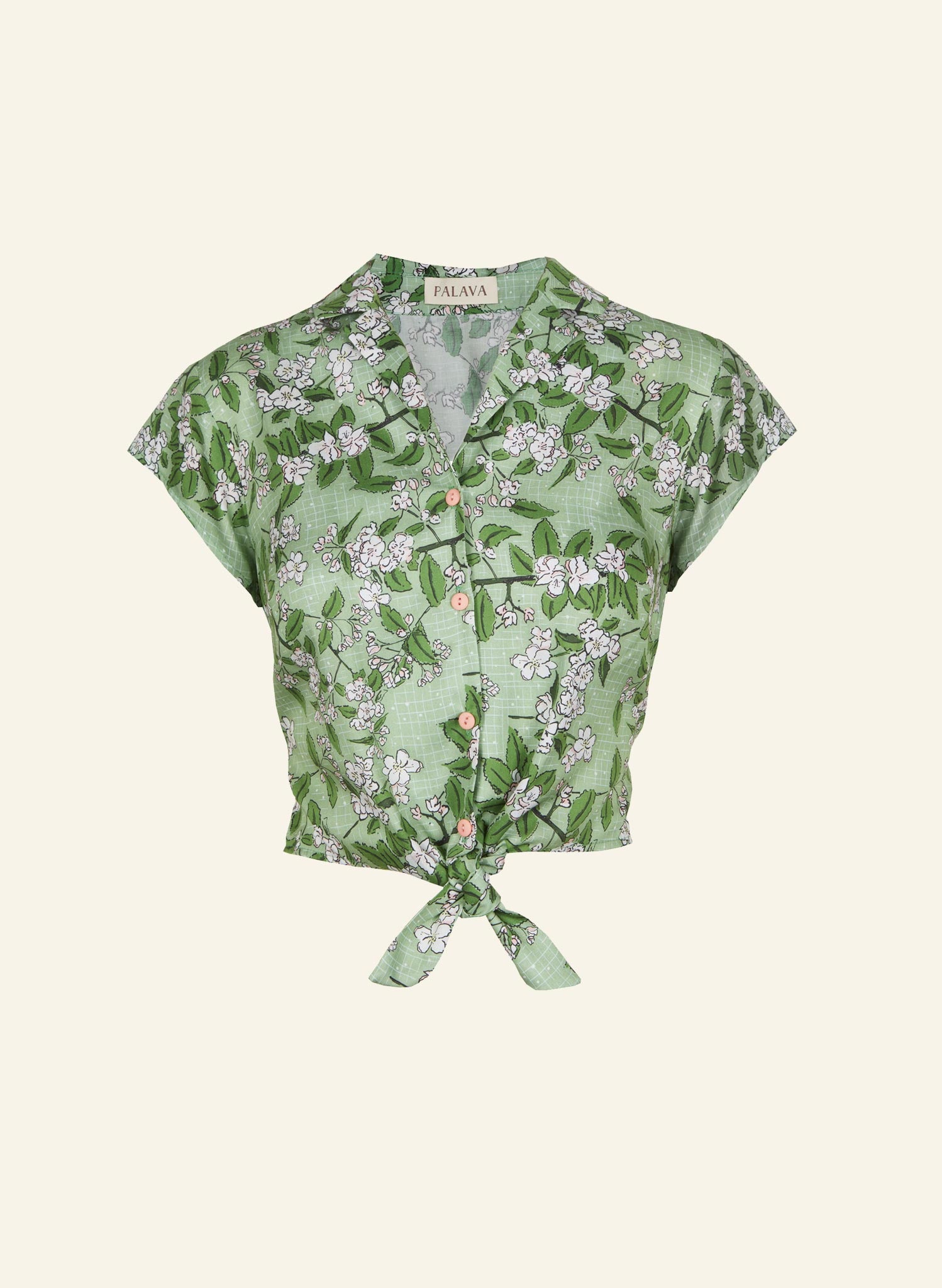 Peggy - Green Apple Blossom Top