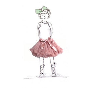 Children's Dusky Pink Petticoat with Ribbon | Palava