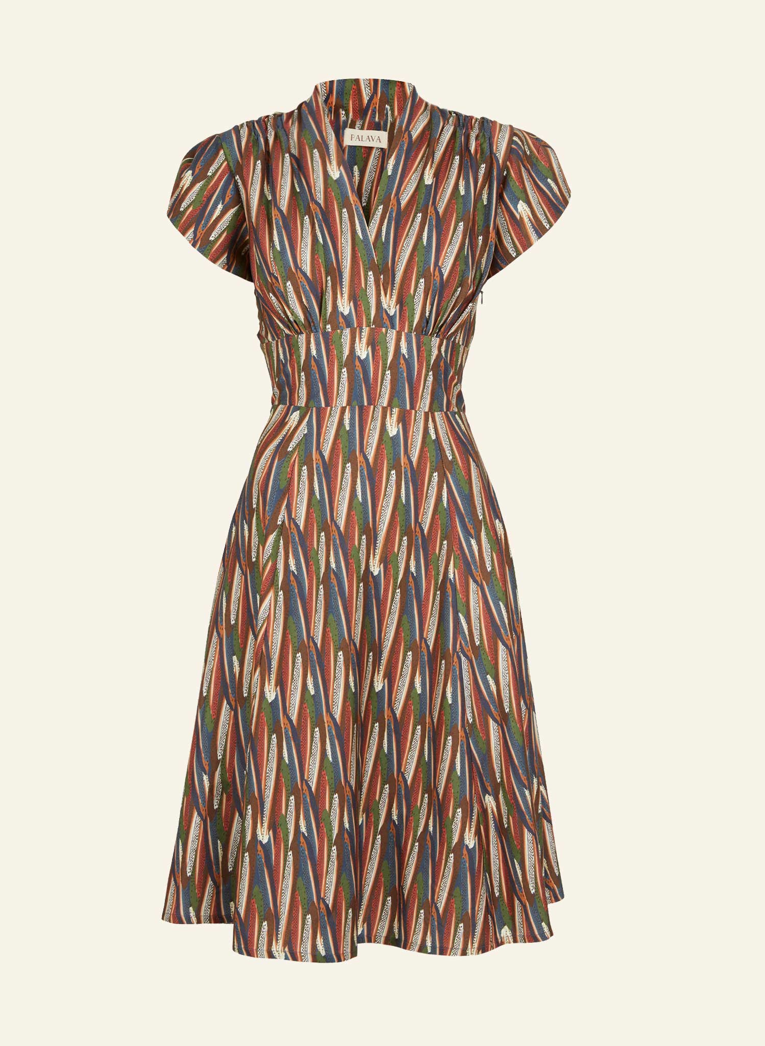 Rita - Multi Feathers Dress