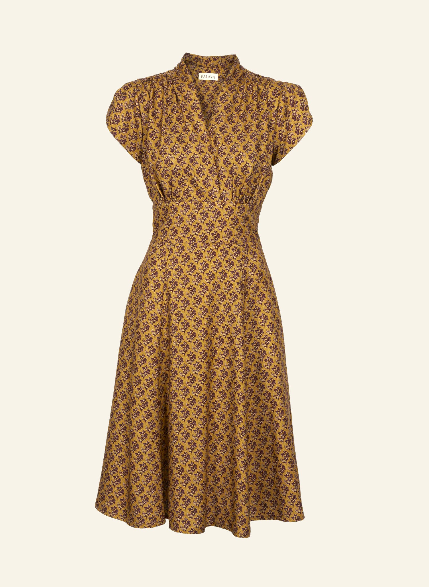 Rita - Gold Sloes Dress