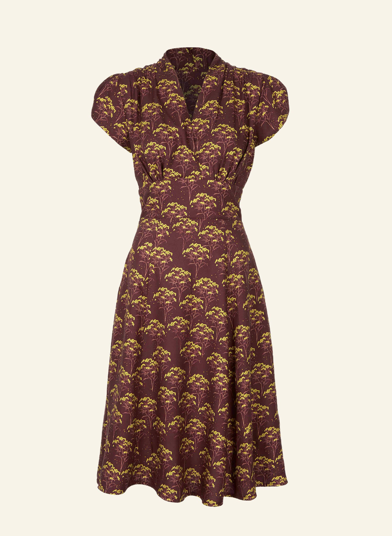 Rita - Blackcurrant Tansy Dress