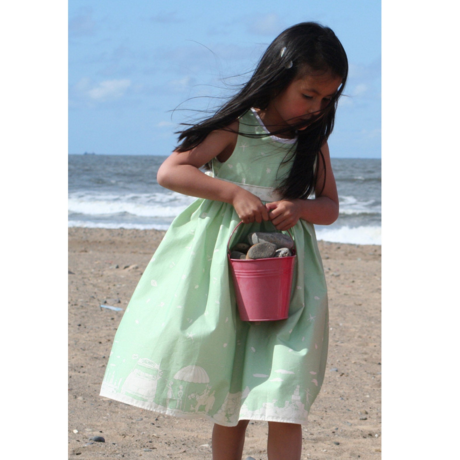 Archive sale -  Lilly dress - Seaside green