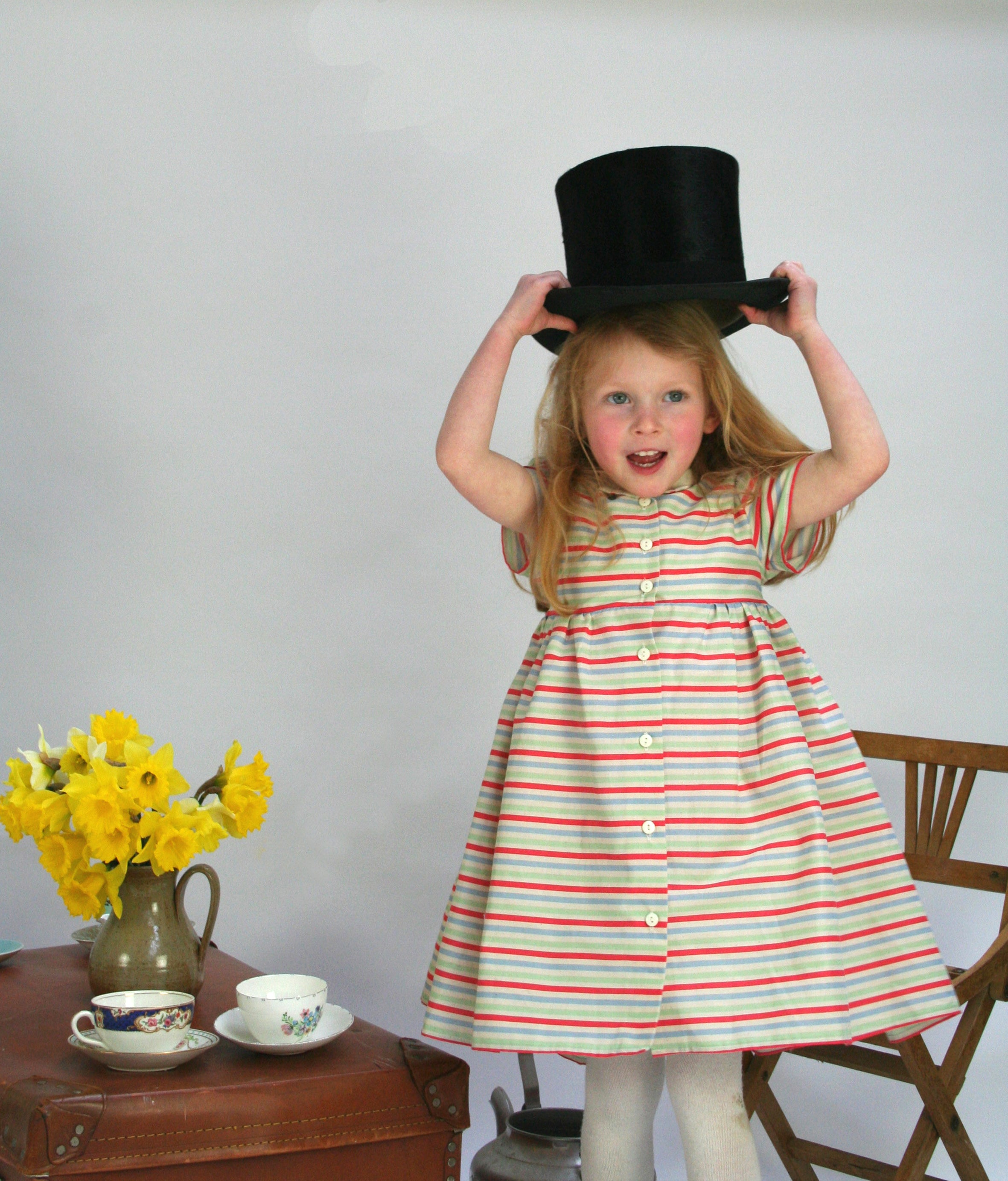 Archive Sale - Age 3 - Lula Dress - Stripe Pastel