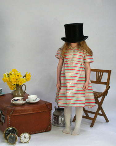 Archive Sale - Age 3 - Lula Dress - Stripe Pastel