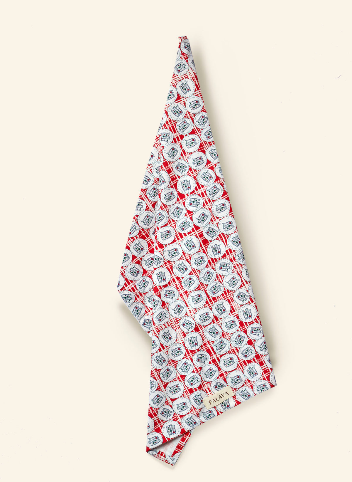 Tea Towel - Red Sardines